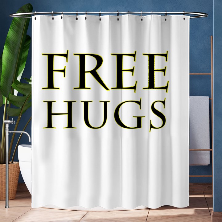 Freehugs Shower Curtain 60  x 72  (Medium) 