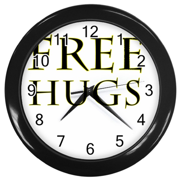 Freehugs Wall Clocks (Black)