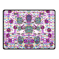 Alien Sweet As Candy Double Sided Fleece Blanket (small)  by pepitasart