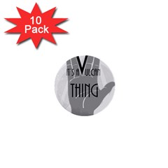 Vulcan Thing 1  Mini Buttons (10 Pack)  by Howtobead