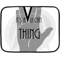 Vulcan Thing Fleece Blanket (mini) by Howtobead