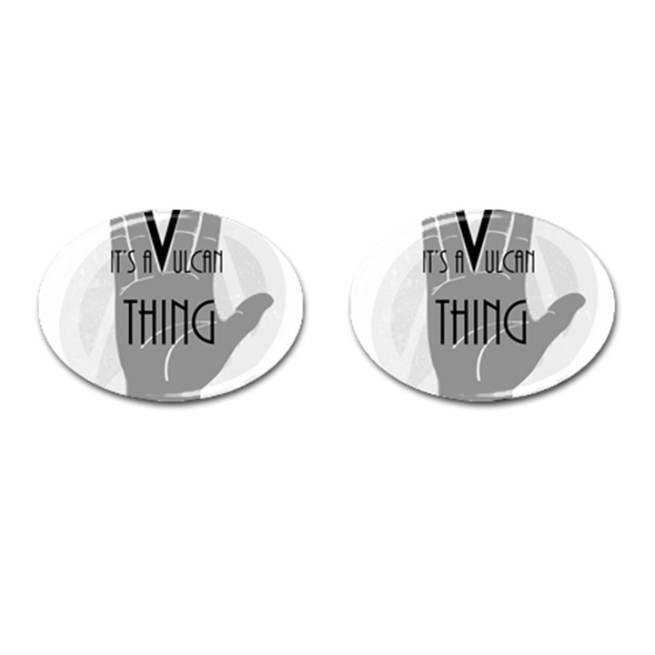 Vulcan Thing Cufflinks (Oval)