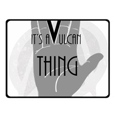 Vulcan Thing Fleece Blanket (small) by Howtobead