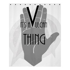 Vulcan Thing Shower Curtain 60  X 72  (medium)  by Howtobead