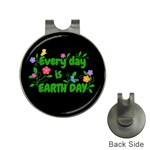 Earth Day Hat Clips with Golf Markers Front