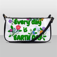 Earth Day Shoulder Clutch Bags by Valentinaart