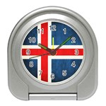 Iceland flag Travel Alarm Clocks Front