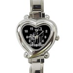 Save The Planet - Religions  Heart Italian Charm Watch Front