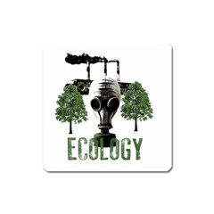 Ecology Square Magnet by Valentinaart