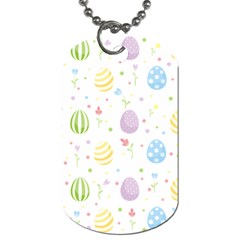 Easter Pattern Dog Tag (two Sides) by Valentinaart