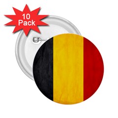 Belgium Flag 2 25  Buttons (10 Pack)  by Valentinaart