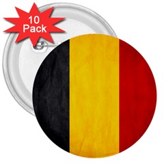 Belgium Flag 3  Buttons (10 Pack)  by Valentinaart