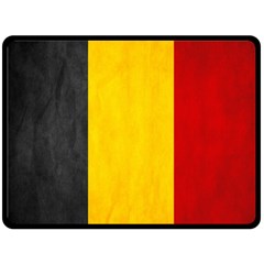 Belgium Flag Double Sided Fleece Blanket (large)  by Valentinaart