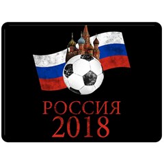 Russia Football World Cup Double Sided Fleece Blanket (large)  by Valentinaart