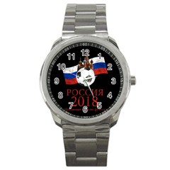 Russia Football World Cup Sport Metal Watch by Valentinaart