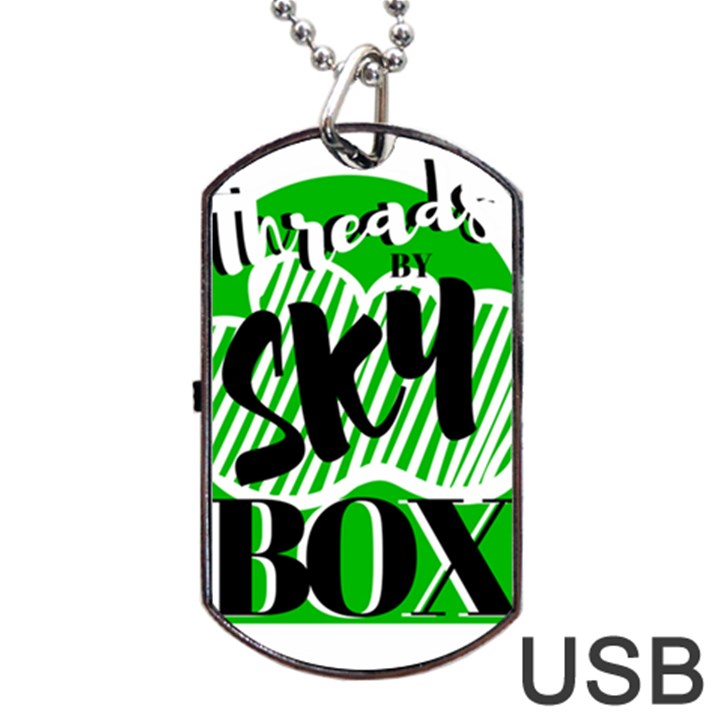 Threads By Sky Box Dog Tag USB Flash (Two Sides)