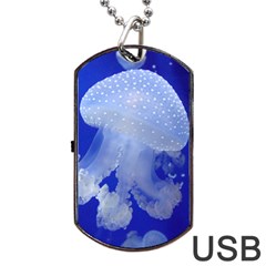 Spotted Jellyfish Dog Tag Usb Flash (one Side) by trendistuff