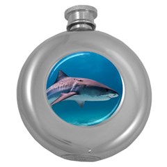 Tiger Shark 1 Round Hip Flask (5 Oz) by trendistuff