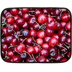 Cherries 1 Double Sided Fleece Blanket (mini)  by trendistuff