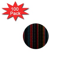 Multicolored Dark Stripes Pattern 1  Mini Magnets (100 Pack)  by dflcprints