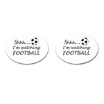 Football fan  Cufflinks (Oval) Front(Pair)