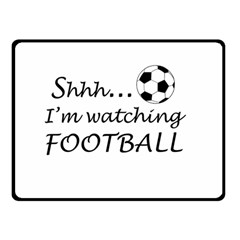 Football Fan  Double Sided Fleece Blanket (small)  by Valentinaart