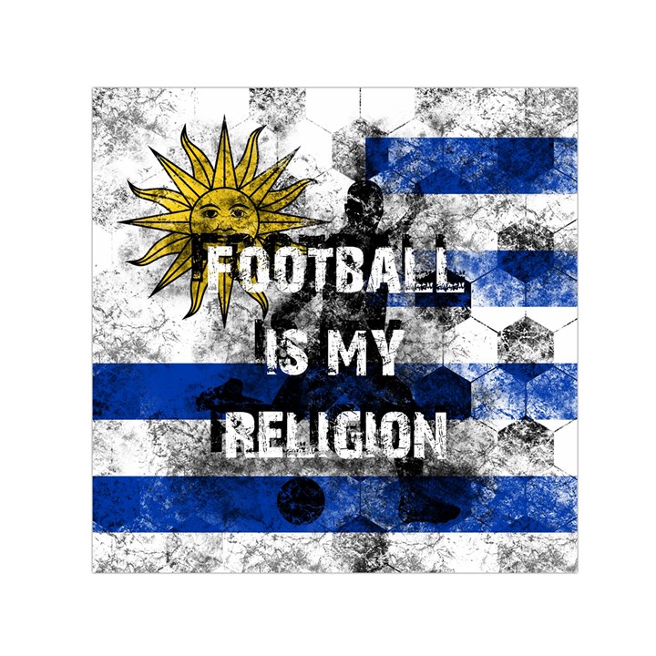 Football is my religion Small Satin Scarf (Square)