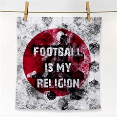 Football Is My Religion Face Towel by Valentinaart