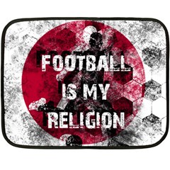 Football Is My Religion Double Sided Fleece Blanket (mini)  by Valentinaart