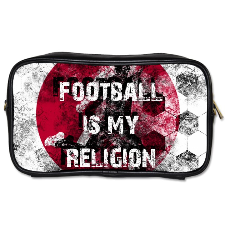 Football is my religion Toiletries Bags 2-Side