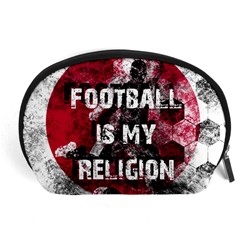 Football Is My Religion Accessory Pouches (large)  by Valentinaart