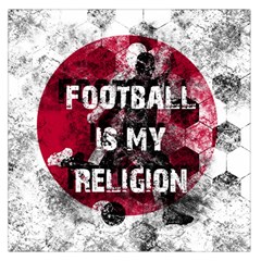 Football Is My Religion Large Satin Scarf (square) by Valentinaart