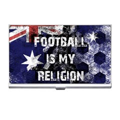 Football Is My Religion Business Card Holders by Valentinaart