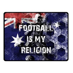 Football Is My Religion Double Sided Fleece Blanket (small)  by Valentinaart