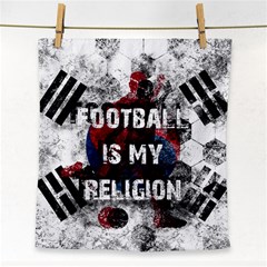 Football Is My Religion Face Towel by Valentinaart