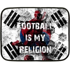 Football Is My Religion Double Sided Fleece Blanket (mini)  by Valentinaart