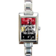 Football Is My Religion Rectangle Italian Charm Watch by Valentinaart