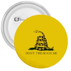 Gadsden Flag Don t Tread On Me 3  Buttons by snek