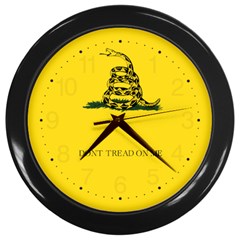 Gadsden Flag Don t Tread On Me Wall Clocks (black) by snek