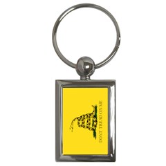 Gadsden Flag Don t Tread On Me Key Chains (rectangle)  by snek