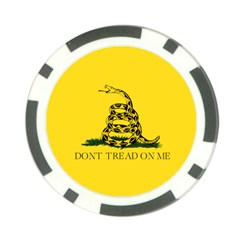 Gadsden Flag Don t Tread On Me Poker Chip Card Guard by snek