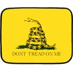 Gadsden Flag Don t tread on me Double Sided Fleece Blanket (Mini)  35 x27  Blanket Front