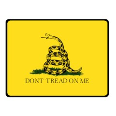 Gadsden Flag Don t Tread On Me Double Sided Fleece Blanket (small)  by snek