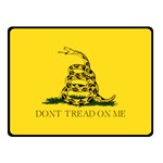 Gadsden Flag Don t tread on me Double Sided Fleece Blanket (Small)  45 x34  Blanket Back