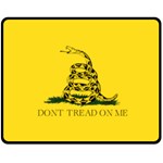 Gadsden Flag Don t tread on me Double Sided Fleece Blanket (Medium)  58.8 x47.4  Blanket Back