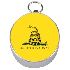 Gadsden Flag Don t Tread On Me Silver Compasses by snek