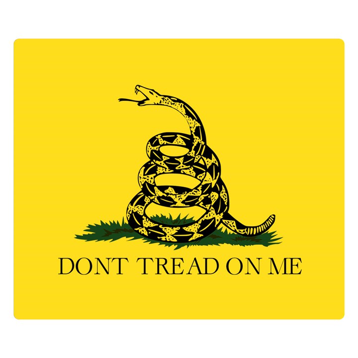 Gadsden Flag Don t tread on me Double Sided Flano Blanket (Small) 