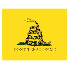 Gadsden Flag Don t Tread On Me Double Sided Flano Blanket (medium)  by snek