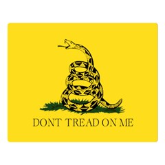 Gadsden Flag Don t Tread On Me Double Sided Flano Blanket (large)  by snek