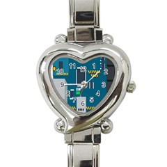 Amphisbaena Two Platform Dtn Node Vector File Heart Italian Charm Watch by Sapixe